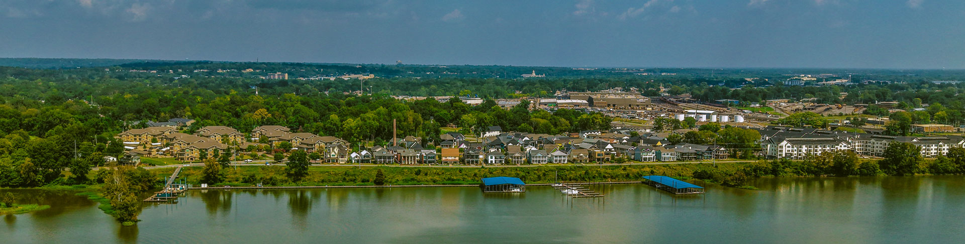 rockwater village aerial shot